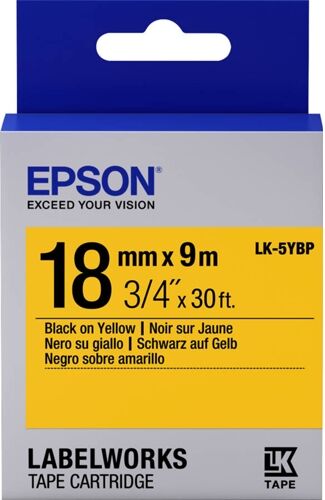 Epson Cinta de etiquetas EPSON LK-5YBP C53S655003 Epson Cinta de etiquetas EPSON LK-5YBP C53S655003