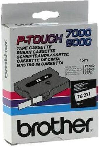 Brother Cinta de etiquetas BROTHER TX221 Brother Cinta de etiquetas BROTHER TX221