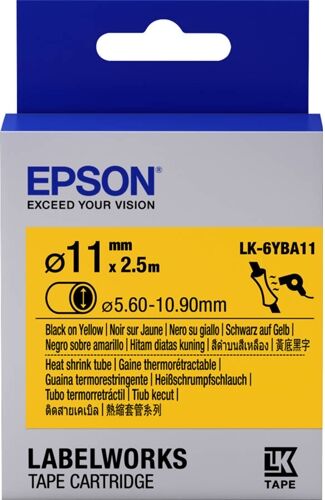 Epson Cartucho de etiquetas tubo termo retractil EPSON LK-6YBA11 - C53S656904