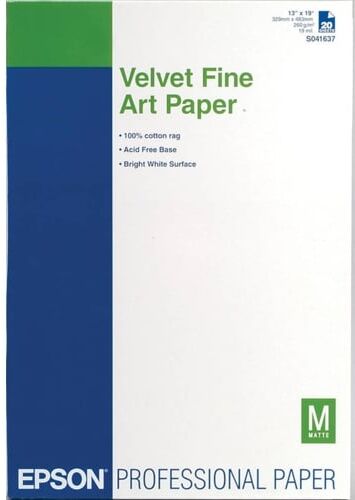 Epson Papel para impresora EPSON Velvet Fine Art - C13S041637 Epson Papel para impresora EPSON Velvet Fine Art - C13S041637