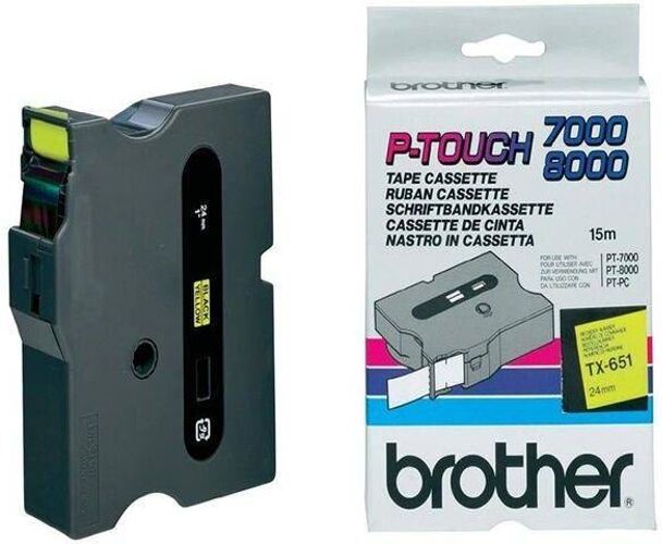 Brother Cinta de etiquetas BROTHER TX651 Brother Cinta de etiquetas BROTHER TX651