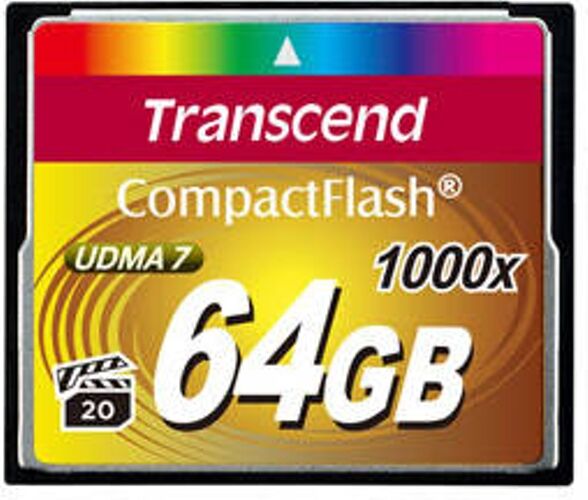 Transcend Tarjeta de Memoria TRANSCEND TS64GCF1000 Transcend Tarjeta de Memoria TRANSCEND TS64GCF1000