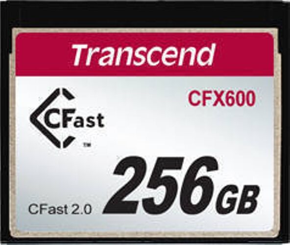 Transcend Tarjeta de Memoria CF TRANSCEND 256GB CFX600 CFast 2.0 Transcend Tarjeta de Memoria CF TRANSCEND 256GB CFX600 CFast 2.0