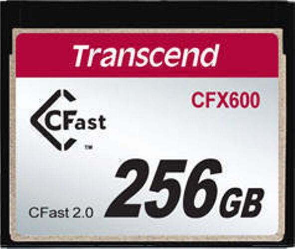 Transcend Tarjeta de Memoria CF TRANSCEND 256GB CFX600 CFast 2.0