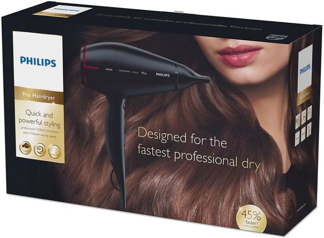 Philips Secador de Cabello PHILIPS Hps910/00 (2100 W - 3 Niveles de temperatura) Philips Secador de Cabello PHILIPS Hps910/00 (2100 W - 3 Niveles de temperatura)