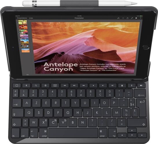 Logitech Funda Teclado LOGITECH Slim Folio (Layout Alemán) Logitech Funda Teclado LOGITECH Slim Folio (Layout Alemán)