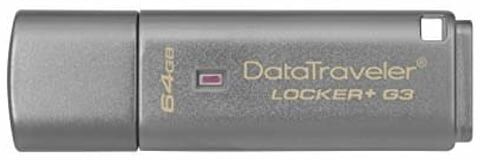 Kingston Pen USB KINGSTON TECHNOLOGY DataTraveler Locker+ G3 64 GB Kingston Pen USB KINGSTON TECHNOLOGY DataTraveler Locker+ G3 64 GB