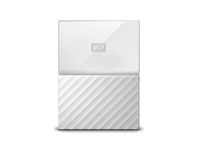 Western Digital Disco HDD Externo WESTERN DIGITAL My Passport 2 TB (Blanco - 2 TB - USB 3.0)