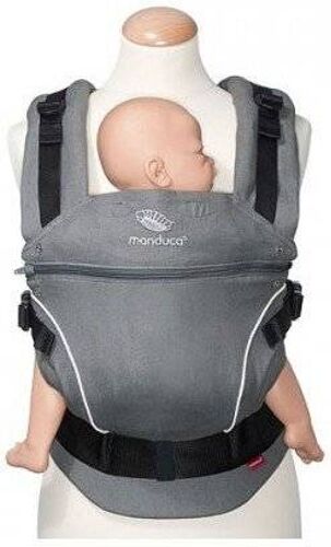 MANDUCA Mochila Portabebés MANDUCA PureCotton 0m+ DarkGris MANDUCA Mochila Portabebés MANDUCA PureCotton 0m+ DarkGris