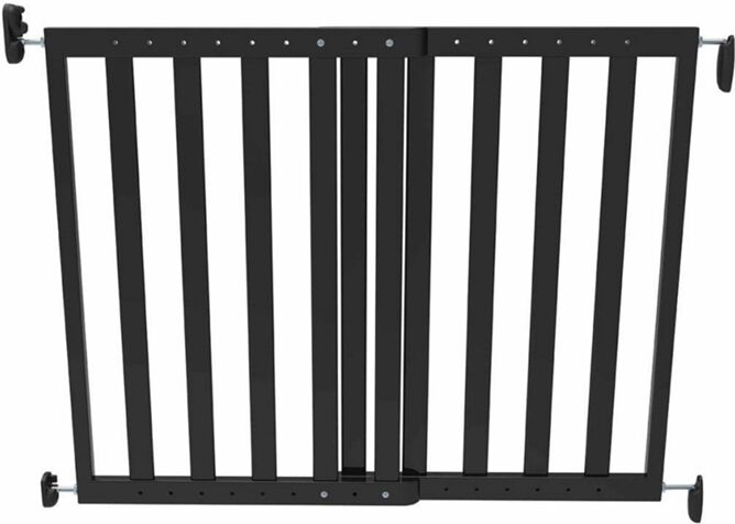 NOMA Puerta de Seguridad Extensible NOMA Madera Negro (63,5-106 cm) NOMA Puerta de Seguridad Extensible NOMA Madera Negro (63,5-106 cm)