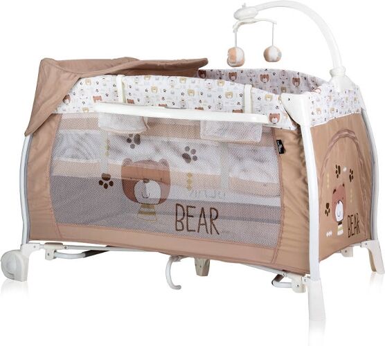 LORELLI Cuna de Viaje LORELLI con 2 Niveles + Moda Balancea Ilounge Beige LORELLI Cuna de Viaje LORELLI con 2 Niveles + Moda Balancea Ilounge Beige