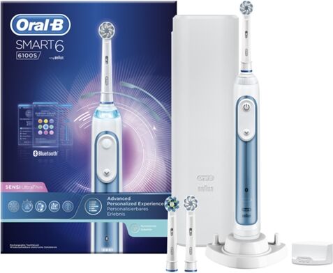ORAL-B Cepillo de Dientes Eléctrico ORAL B Pro6100S Blanco ORAL-B Cepillo de Dientes Eléctrico ORAL B Pro6100S Blanco