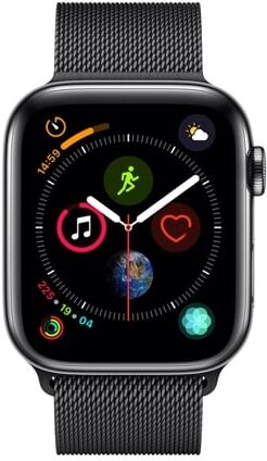 Apple Watch Series 4 Cellular 44mm deportivo acero, negro Apple Watch Series 4 Cellular 44mm deportivo acero, negro