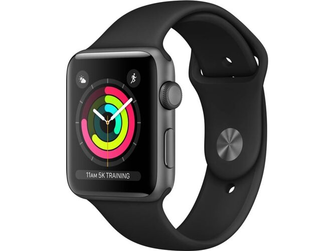 Apple Watch Series 3 (Sport band - 42 mm - gris espacial, negro)