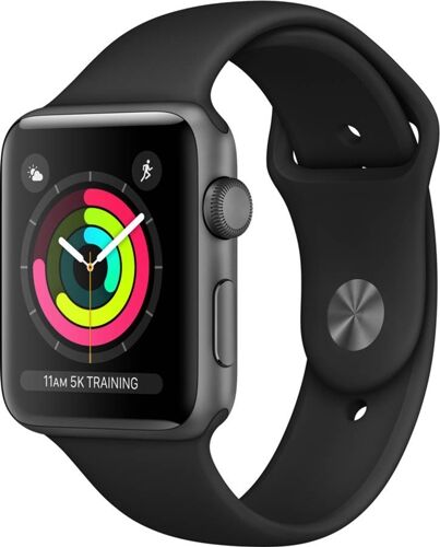 Apple Watch Series 3 (Sport band - 42 mm - gris espacial, negro) Apple Watch Series 3 (Sport band - 42 mm - gris espacial, negro)