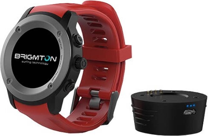 BRIGMTON Smartwatch BRIGMTON BWATCH-100GPS negro y rojo