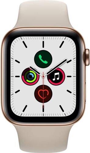 Apple Watch Series 5 GPS+Cellular (Sport band - 44 mm - Acero oro, piedra) Apple Watch Series 5 GPS+Cellular (Sport band - 44 mm - Acero oro, piedra)