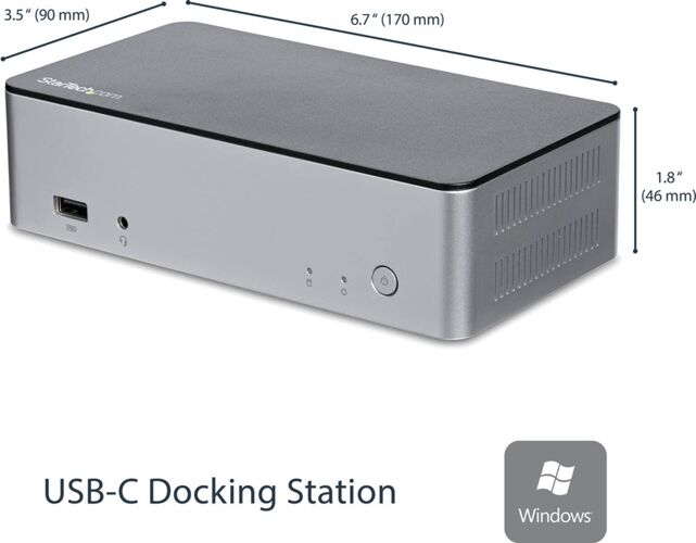 STARTECH Docking Station STARTECH MST30C2HDPPD (Negro) STARTECH Docking Station STARTECH MST30C2HDPPD (Negro)