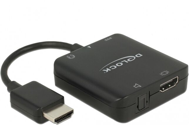 DELOCK Adaptador DELOCK 63276 HDMI tipo A (Estándar) Negro DELOCK Adaptador DELOCK 63276 HDMI tipo A (Estándar) Negro