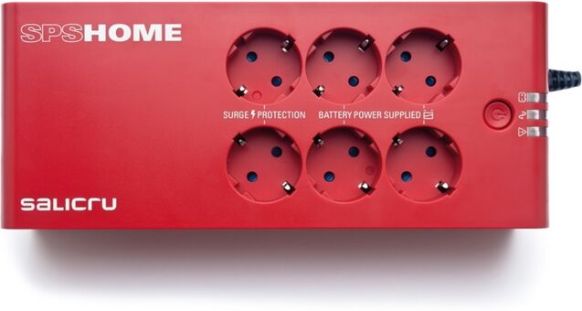 SALICRU Ups SALICRU SPS.400.HOME 400VA 6 enchufes CA Compacto Rojo SALICRU Ups SALICRU SPS.400.HOME 400VA 6 enchufes CA Compacto Rojo
