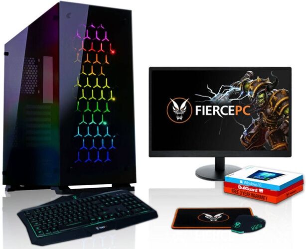 FIERCE Pack Gaming FIERCE Apache - 472458 (Desktop Gaming + Monitor 24'') FIERCE Pack Gaming FIERCE Apache - 472458 (Desktop Gaming + Monitor 24'')