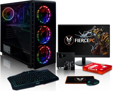 FIERCE Pack Gaming FIERCE Apache - 474607 (Desktop Gaming + Monitor 24'' + Altavoces 2.1) FIERCE Pack Gaming FIERCE Apache - 474607 (Desktop Gaming + Monitor 24'' + Altavoces 2.1)