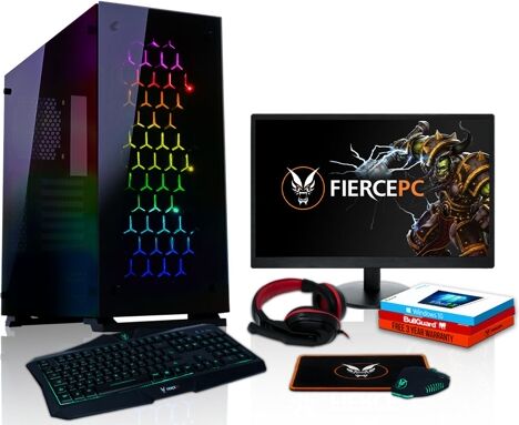 FIERCE Pack Gaming FIERCE Apache - 458018 (Desktop Gaming + Monitor 21.5'' + HeadSet Gaming) FIERCE Pack Gaming FIERCE Apache - 458018 (Desktop Gaming + Monitor 21.5'' + HeadSet Gaming)