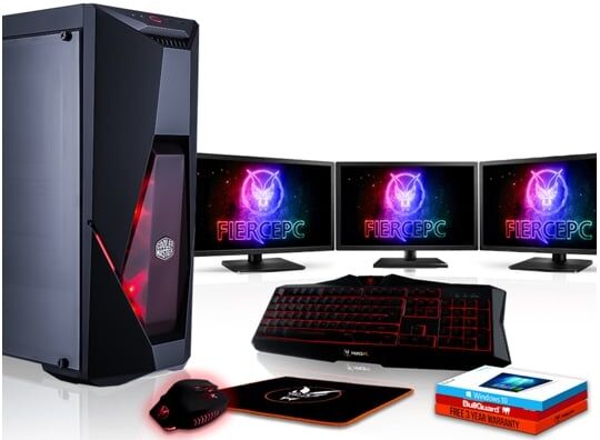 FIERCE Pack Gaming FIERCE Cobra - 882962 (Desktop Gaming + 3 Monitores 21.5'')