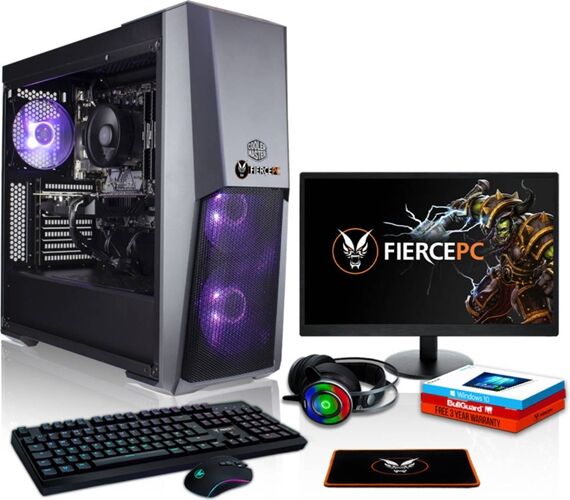 FIERCE Pack Gaming FIERCE Vindicator - 1137305 (PC Gaming + Monitor 24'' + HeadSet Gaming) FIERCE Pack Gaming FIERCE Vindicator - 1137305 (PC Gaming + Monitor 24'' + HeadSet Gaming)