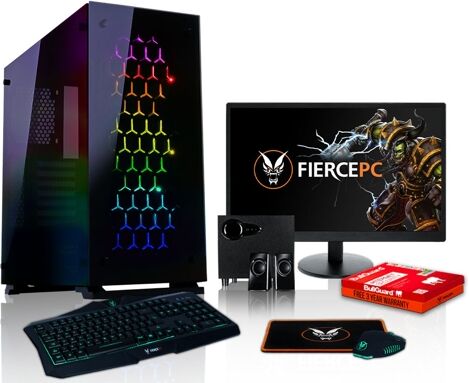 FIERCE Pack Gaming FIERCE Apache - 474383 (Desktop Gaming + Monitor 24'' + Altavoces 2.1) FIERCE Pack Gaming FIERCE Apache - 474383 (Desktop Gaming + Monitor 24'' + Altavoces 2.1)