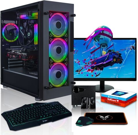 FIERCE Pack Gaming FIERCE Fortnite - 1002047 (Desktop Gaming + Monitor 24'' + Altavoces 2.1) FIERCE Pack Gaming FIERCE Fortnite - 1002047 (Desktop Gaming + Monitor 24'' + Altavoces 2.1)