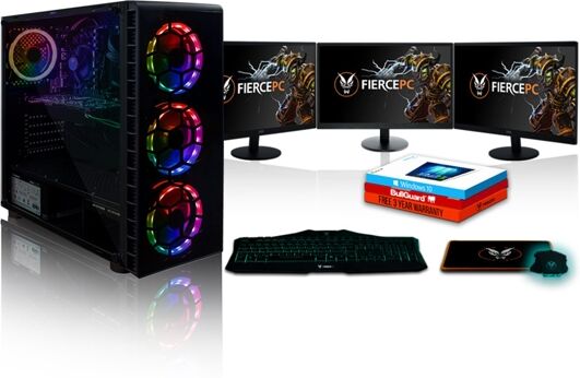 FIERCE Pack Gaming FIERCE Apache - 473841 (Desktop Gaming + 3 Monitores 24'') FIERCE Pack Gaming FIERCE Apache - 473841 (Desktop Gaming + 3 Monitores 24'')