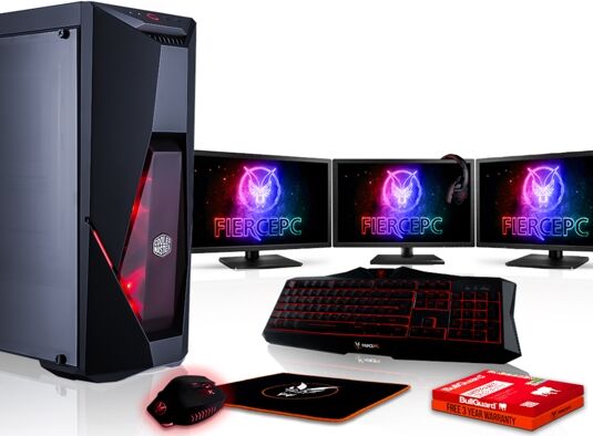 FIERCE Pack Gaming FIERCE Python - 884311 (Desktop Gaming + 3 Monitores 21.5'' + HeadSet Gaming) FIERCE Pack Gaming FIERCE Python - 884311 (Desktop Gaming + 3 Monitores 21.5'' + HeadSet Gaming)