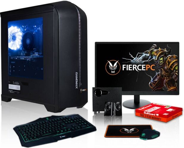 FIERCE Pack Gaming FIERCE Exile - 418911 (Desktop Gaming + Monitor 21.5'' + Altavoces 2.1) FIERCE Pack Gaming FIERCE Exile - 418911 (Desktop Gaming + Monitor 21.5'' + Altavoces 2.1)