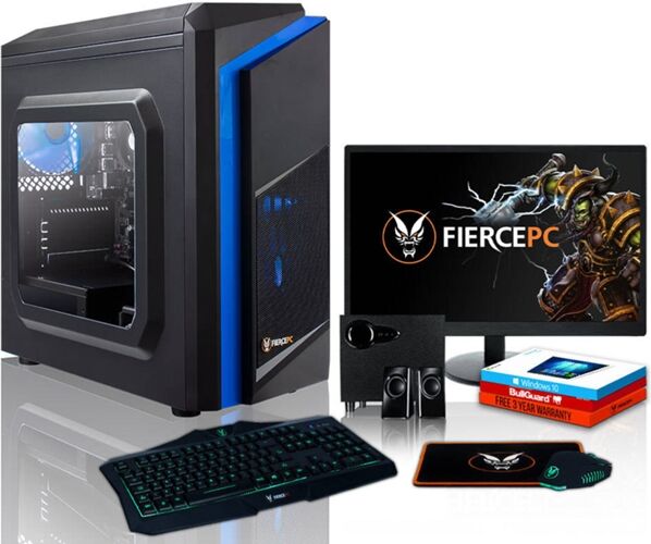 FIERCE Pack Gaming FIERCE Exile - 407837 (Desktop Gaming + Monitor 21.5'' + Altavoces 2.1) FIERCE Pack Gaming FIERCE Exile - 407837 (Desktop Gaming + Monitor 21.5'' + Altavoces 2.1)