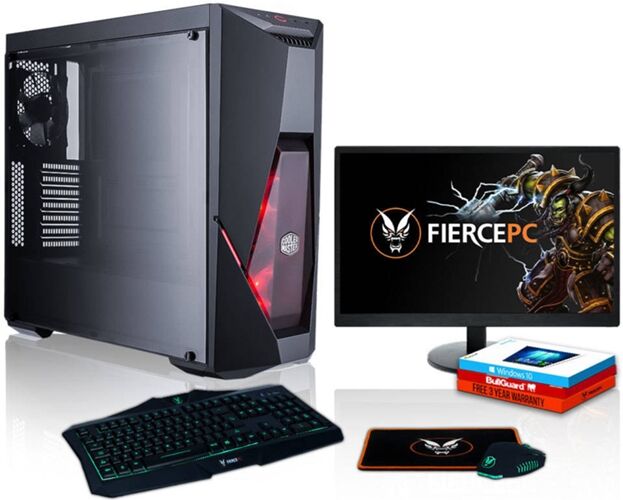 FIERCE Pack Gaming FIERCE Cobra - 883752 (Desktop Gaming + Monitor 24'')