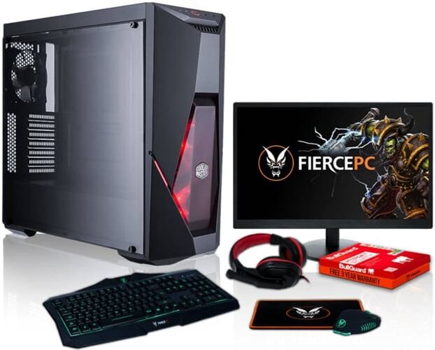 FIERCE Pack Gaming FIERCE Zombie - 887473 (Desktop Gaming + Monitor 21.5'' + HeadSet Gaming) FIERCE Pack Gaming FIERCE Zombie - 887473 (Desktop Gaming + Monitor 21.5'' + HeadSet Gaming)