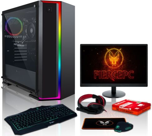 FIERCE Pack Gaming FIERCE Guardian - 385112 (Desktop Gaming + Monitor 21.5'' + HeadSet Gaming) FIERCE Pack Gaming FIERCE Guardian - 385112 (Desktop Gaming + Monitor 21.5'' + HeadSet Gaming)