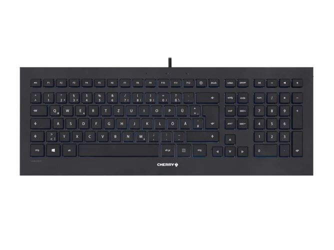 CHERRY Teclado CHERRY Strait Black 3.0 (Con Cable - Layout UK - Teclado Numérico) CHERRY Teclado CHERRY Strait Black 3.0 (Con Cable - Layout UK - Teclado Numérico)
