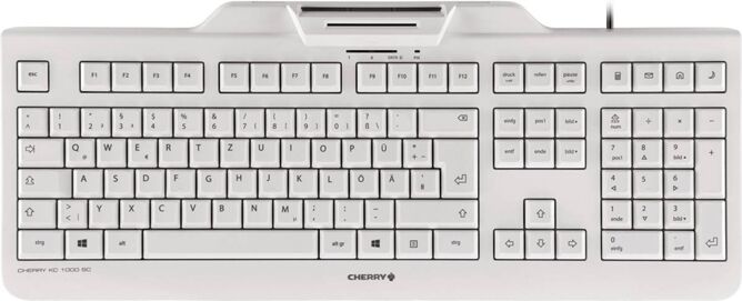 CHERRY Teclado CHERRY KC 1000 SC-Z (Con Cable - Layout Alemán) CHERRY Teclado CHERRY KC 1000 SC-Z (Con Cable - Layout Alemán)