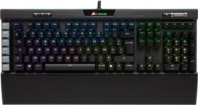 Corsair Teclado Gaming CORSAIR K95 RGB Platinum (USB - Idioma Italiano)