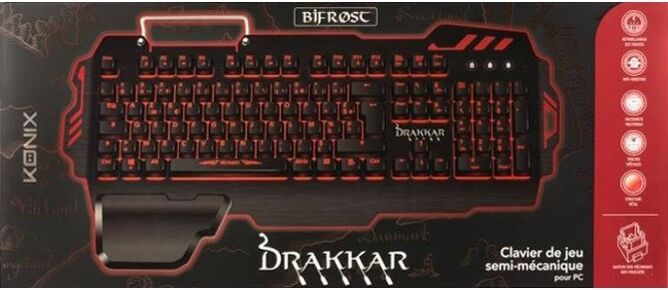 KONIX Teclado KONIX 61881191744 (Con Cable - Layout Francés - Teclado Numérico) KONIX Teclado KONIX 61881191744 (Con Cable - Layout Francés - Teclado Numérico)