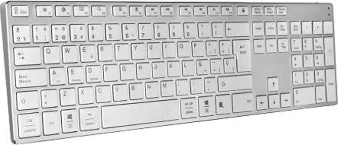 SUBBLIM Teclado SUBBLIM Advance Bluetooth (Plateado) SUBBLIM Teclado SUBBLIM Advance Bluetooth (Plateado)