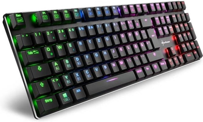 Sharkoon Teclado Gaming SHARKOON PureWriter RGB (Layout Alemán) Sharkoon Teclado Gaming SHARKOON PureWriter RGB (Layout Alemán)