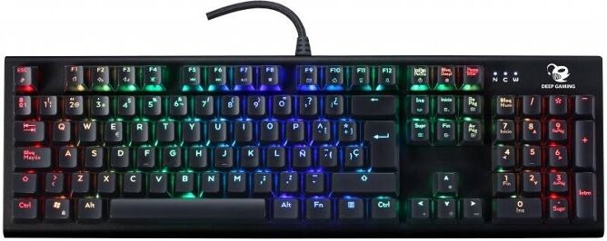 COOLBOX Teclado Gaming COOLBOX DeepSolid (Mecánico - Idioma Español - Switch Azul - RGB) COOLBOX Teclado Gaming COOLBOX DeepSolid (Mecánico - Idioma Español - Switch Azul - RGB)