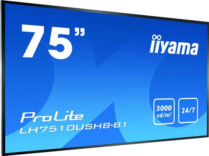 IIYAMA Pantalla de Señalización IIYAMA LH7510USHB-B1 (75'' - Ultra HD)