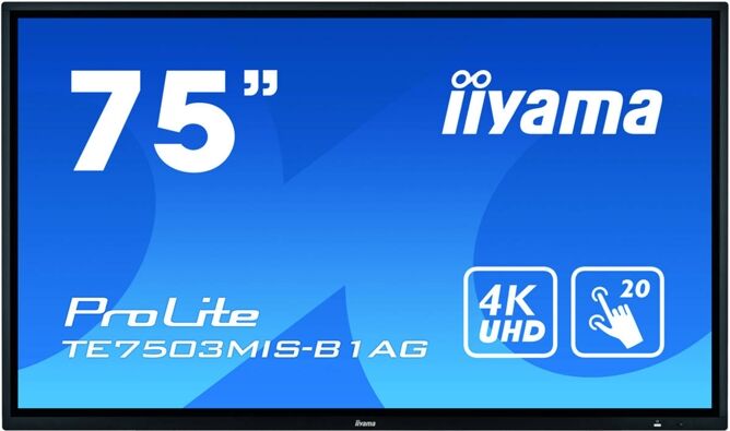 IIYAMA Monitor IIYAMA TE7503MIS-B1AG (74.5'' - Ultra HD) IIYAMA Monitor IIYAMA TE7503MIS-B1AG (74.5'' - Ultra HD)