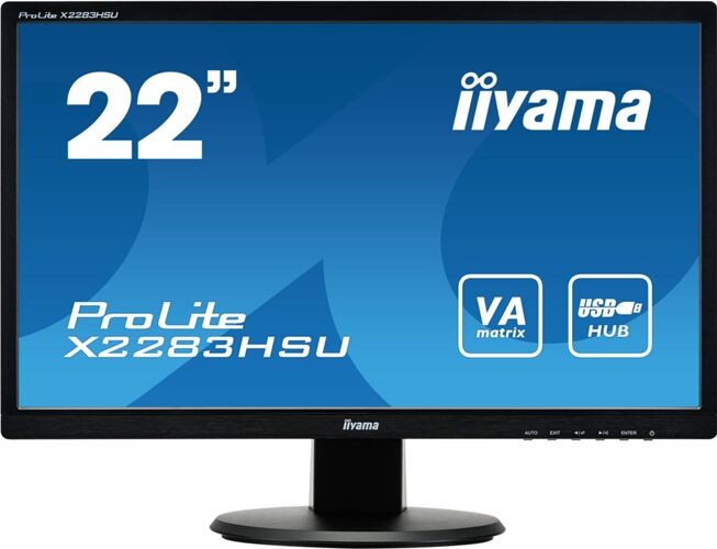 IIYAMA Monitor IIYAMA X2283HSU-B1DP (21.5'' - Full HD - LED)