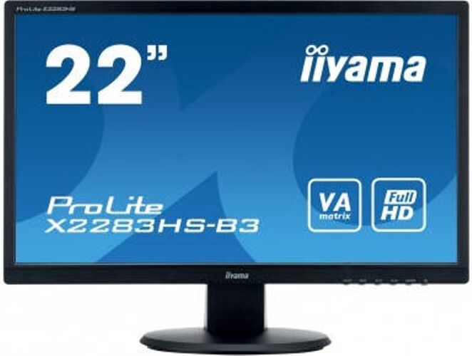 IIYAMA Monitor iiyama X2283HS-B3 (21.5'' - Full HD - LED) IIYAMA Monitor iiyama X2283HS-B3 (21.5'' - Full HD - LED)