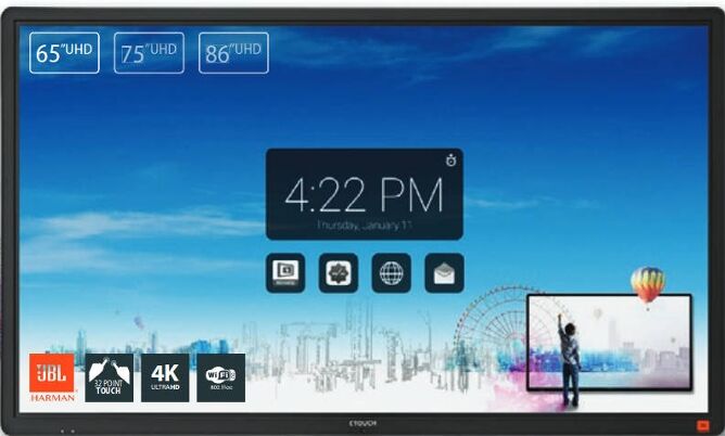 CTOUCH Pantalla de Señalización CTOUCH Laser Nova (86'' - Ultra HD)